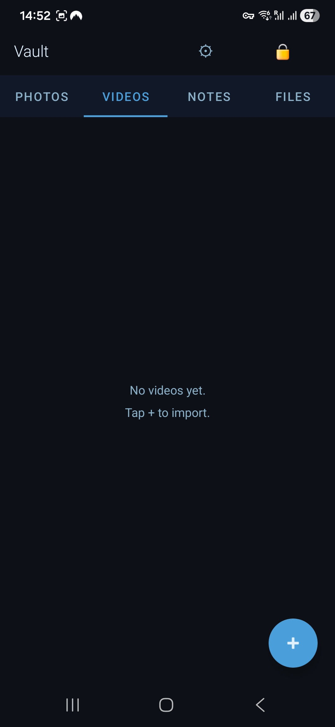 RainTrack vault videos tab